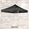 Easy Up Tent 3 x 3 ( Zwart )