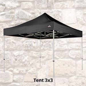 Easy Up Tent 3 x 3 ( Zwart )