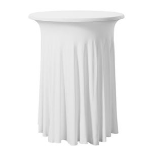 Statafelrok Plooi Ø 80-85 cm (wit)