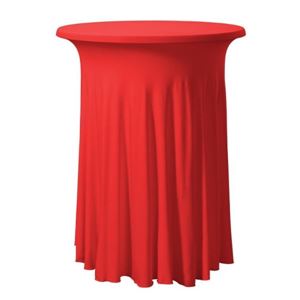 Statafelrok Plooi Ø 80-85 cm (rood)