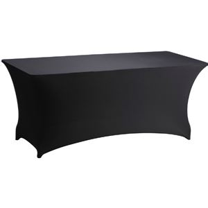 Rok voor buffettafel stretch zwart