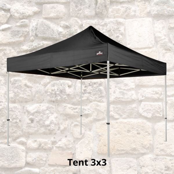 Easy Up Tent 3 x 3 ( Zwart ) Easy Up Tent 3 x 3 ( Zwart )