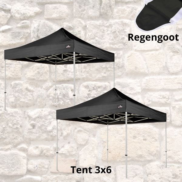 Easy Up Tent 3x7,5 ( Zwart) Easy Up Tent 3x7,5 ( Zwart)